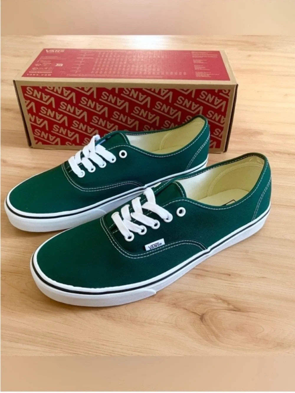 Vans Authentic Shoe Theory Emerald Green Mens 9.0 Us Women 10.5 US